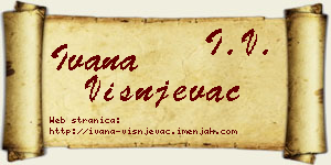 Ivana Višnjevac vizit kartica